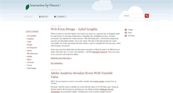 Desktop Screenshot of interactivebynature.com