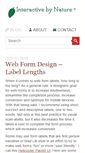 Mobile Screenshot of interactivebynature.com
