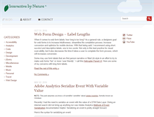 Tablet Screenshot of interactivebynature.com